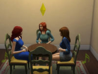 sims women farting video game