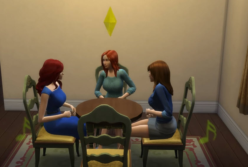 sims women farting video game
